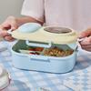 Leak-proof 3 grids Lunch Box Sealed Picnic Box Lunch Box with fork spoon  Outdoor Activities