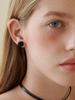 Love Me Monster Satin Rose Earrings