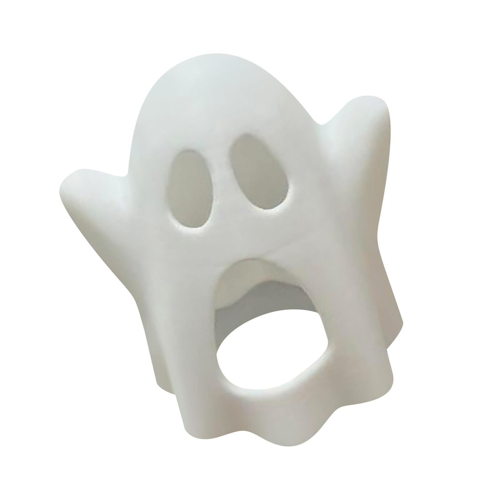 

Хэллоуинский абажур для лампы в виде привидения Экологичный материал PLA Безопасный огнезащитный дизайн Портативный жуткий декор для вечеринки в помещении/на открытом воздухе для хранения