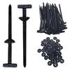 10/20/50/100Pcs Multipurpose Nylon Car Repair Cable Tie Buckle Heavy Duty Self-Locking Nylon Zip Ties Holder for Home Plastic Cable Ties Tool