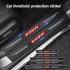 60X7CM Auto Door Sill Protection Tape Carbon Fiber Protector Strip Sticker For Haval Great Wall Cuv H3 H5 H2 H1 H6 H8 H9