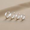 New 925 Sterling Silver Round Earrings Cool Charm Simple Style Earrings Beautiful Jewelry for Women Birthday Party Gift