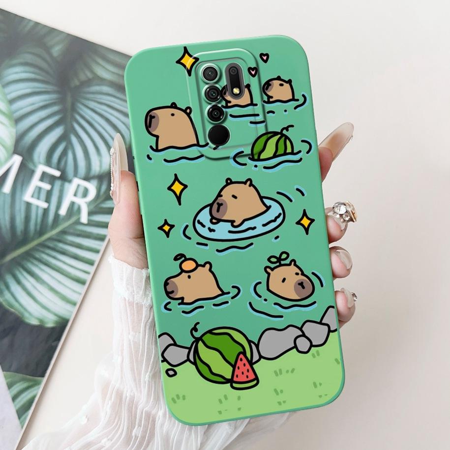 For Xiaomi Redmi 9 Case Lovely Panda Rabbit Cartoon Soft Liquid Silicone Shockproof Cover For Xiaomi Redmi 9 Prime Redmi9 Fundas