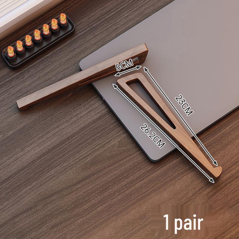 

Wooden Laptop Riser with Heat Dissipation and Storage