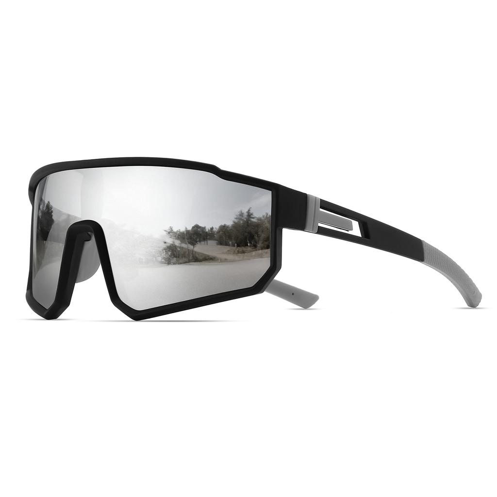 Oversized Sports Sunglasses - One-Piece UV400 Lens, Unisex for Cycling, Hiking, Travel & Outdoor