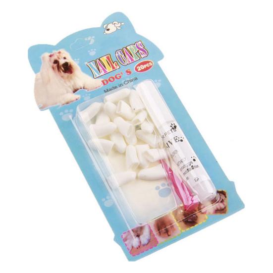 20Pcs Pet Cats Kitten Anti-scratch Grooming Nail Paws Claw Cap Cover Protector