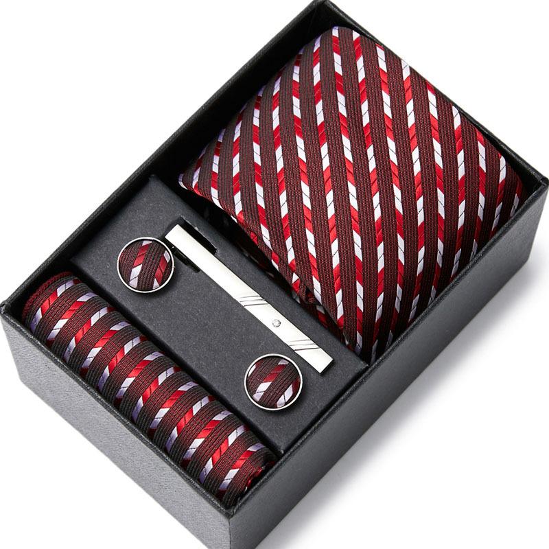 Nouvelle Cravate pour Homme Six Pièces Affaires Mariage Cravate pour Homme