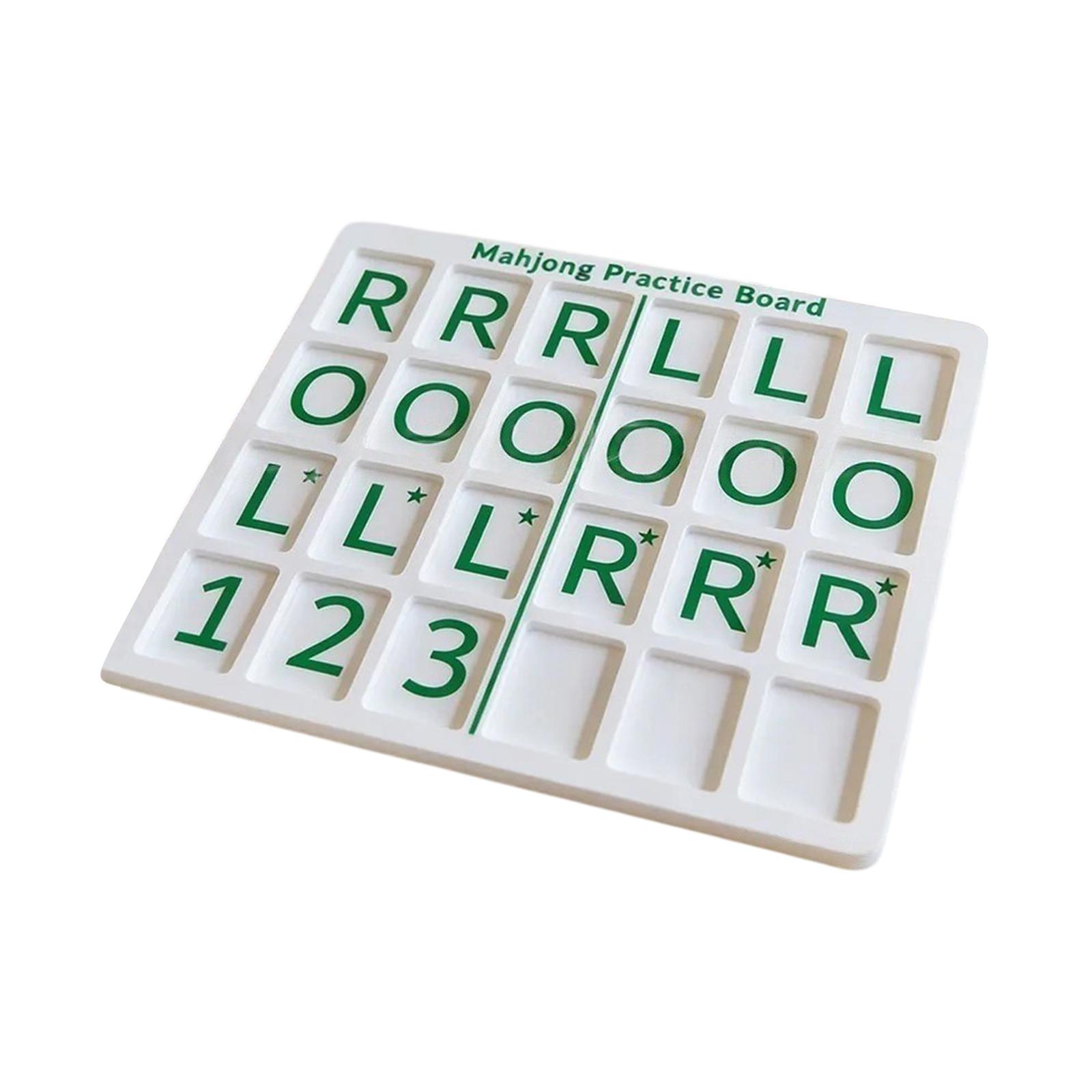 

Portable Mahjong Practice Board Single Tile Training Board for Mahjong Tile Arrangement and Strategy Development with Compact Design One Size зелёный
