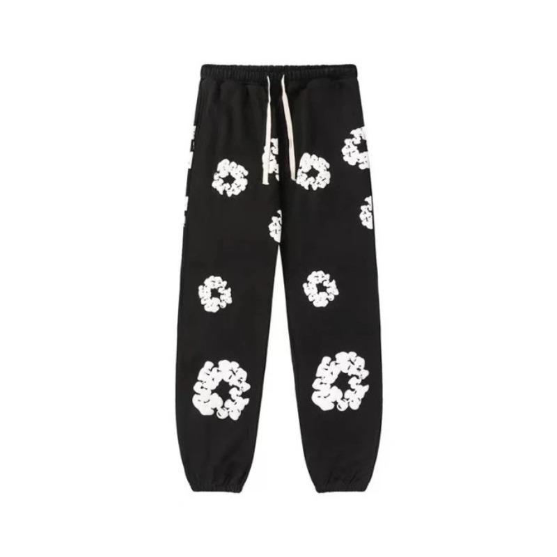 

Новые женские быстросохнущие брюки American Trend Fashion Kapok Printing Casual Breathable Sweat-absorbing Street Y2K брюки S чёрный