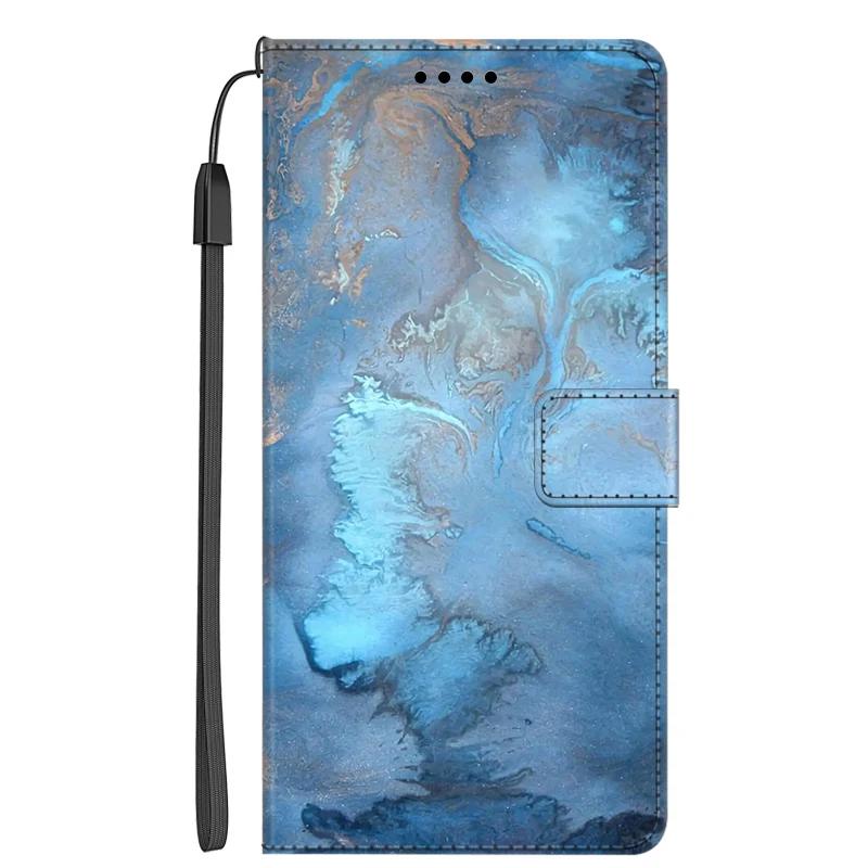 Leather Case For Samsung A17 Marble Color Wallet Phone Case for Funda Samsung Galaxy A17 5G Stand Book Flip Cover Full Protector