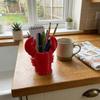 Plastic Pencil Holder 3D Printed Cosmetic Brush Holder Lobster-Shaped Pen Holder  Office Decor