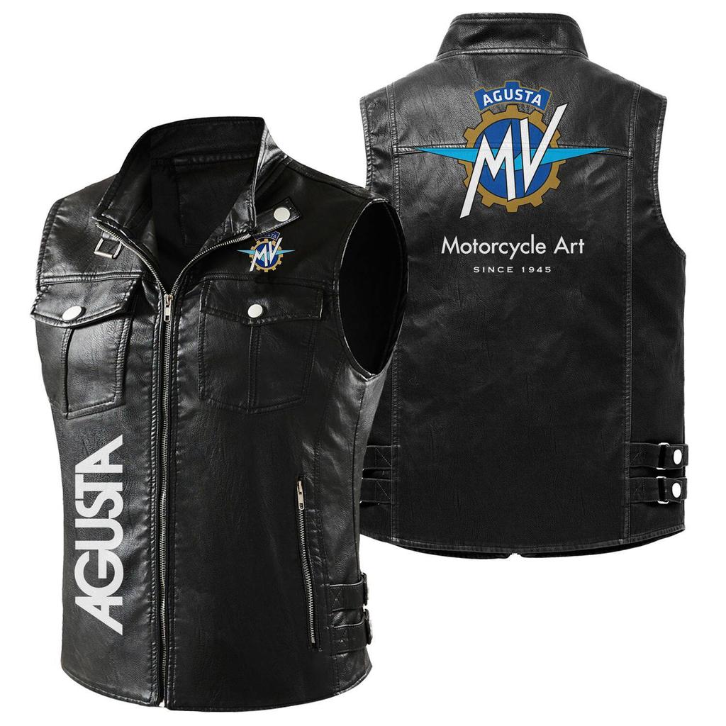 Vysoce kvalitní kožená bunda na motorku, Motocyklová vesta Cadidu PU košilka