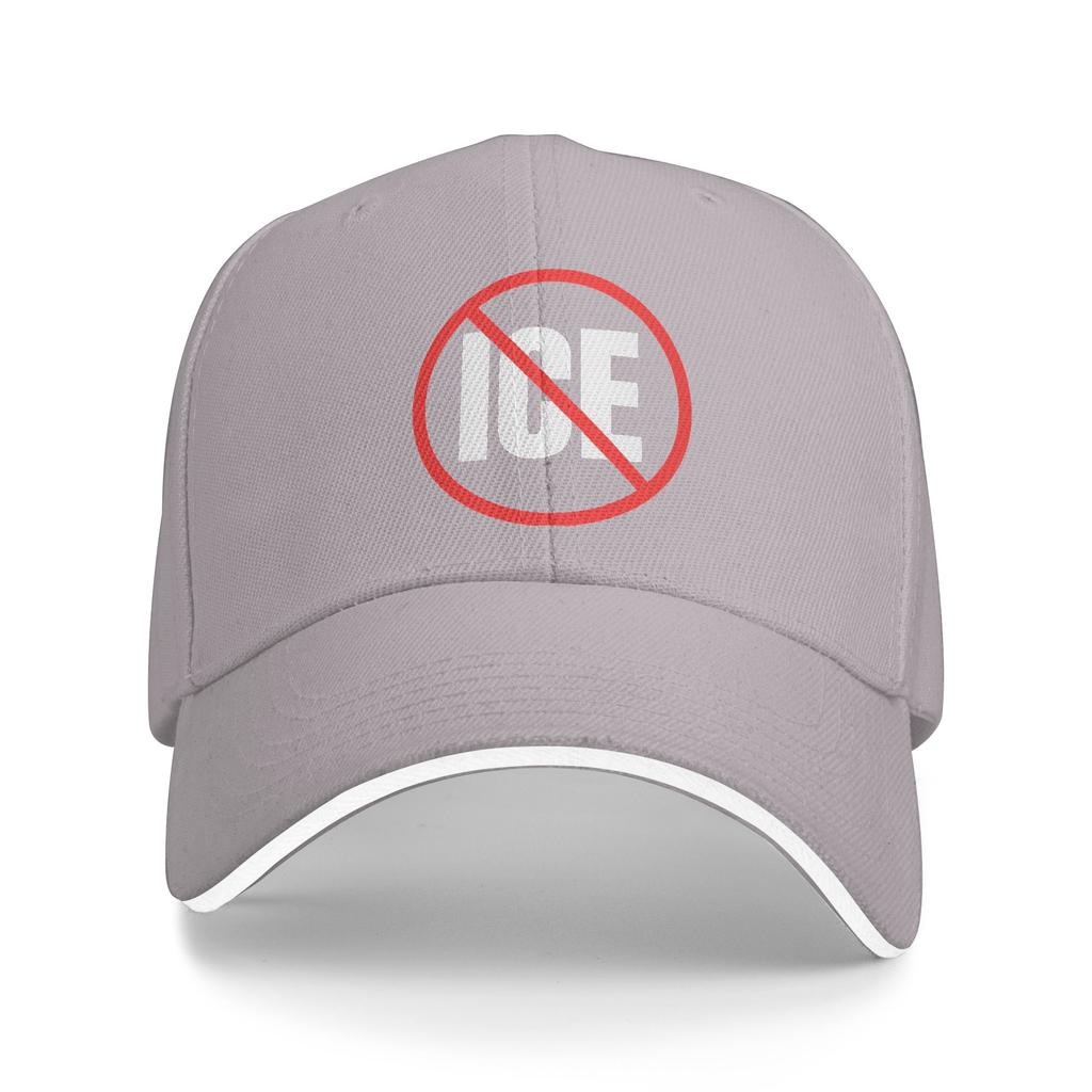 Anti ICE Logo Sun Baseball Cap Summer Unisex-Teens Custom DIY Trucker Hat Dropshipping Vintage Running Hippie Baseball Caps
