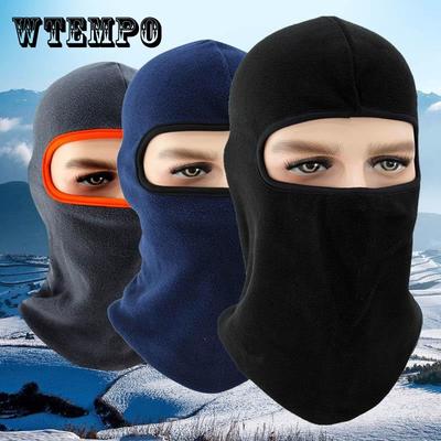 Winter Warm Hood Men's Windproof and Cold-proof Motorcycle Fleece Mask Ski Face Mask Outdoor Cycling Equipment