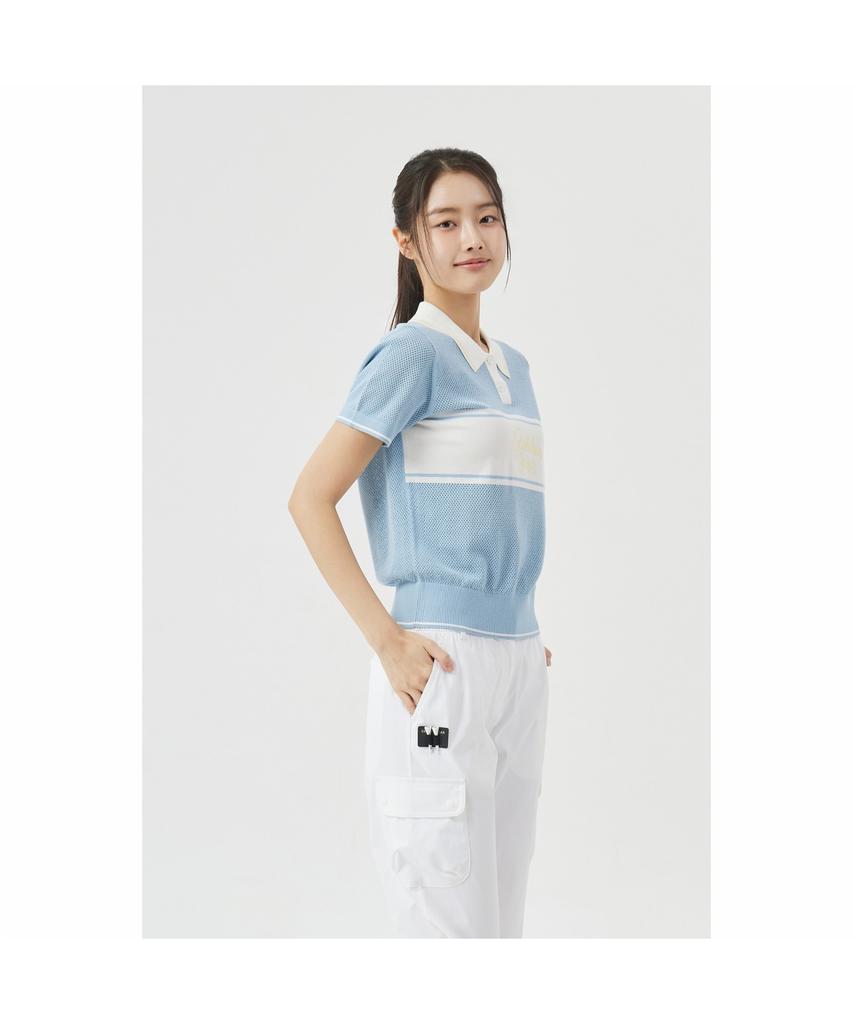 Goldeunbeeo (W) Chest Border Emb Collar Sweater G5Wam26311Bux