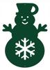 Ś19 Christmas pendant SNOWMAN Christmas decoration openwork WINTER HOLIDAYS