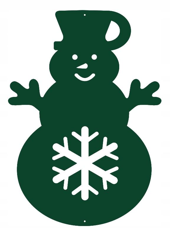 Ś19 Christmas pendant SNOWMAN Christmas decoration openwork WINTER HOLIDAYS