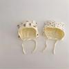 Lovely Earflap Hat with Chin Tie, Baby Fetal Caps Soft & Breathable Bonnet Fashionable Infant Hospital Hat for 0-1 Year
