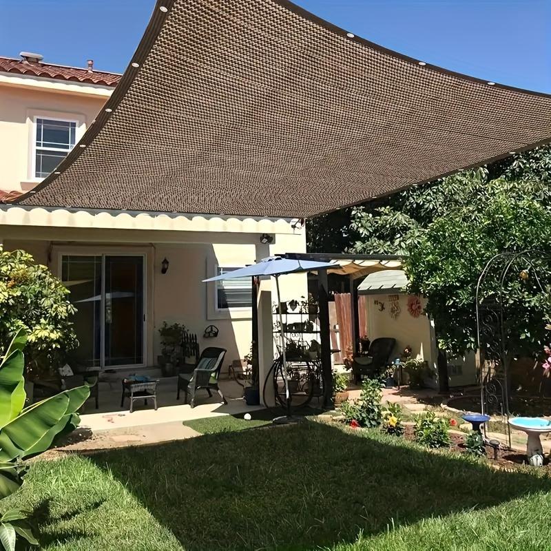 Sunshade Net with Edging and Holes Outdoor Shading Privacy Screen for Garden, Patio, Roof Insulation, and Corner Shade Sails