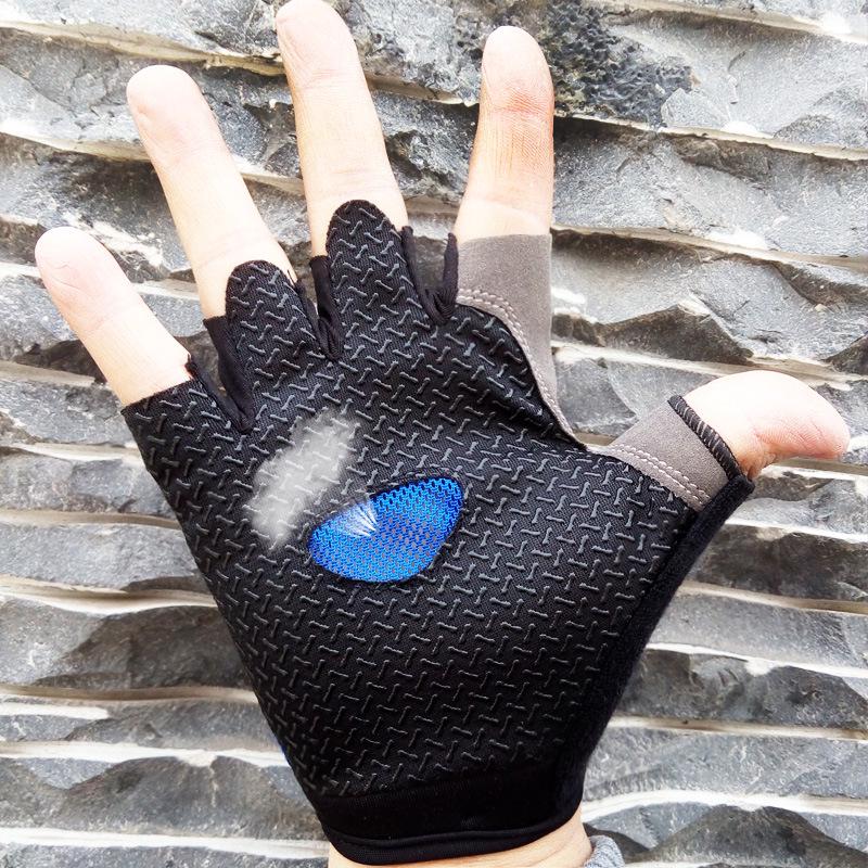 Breathable Half-Finger Cycling Gloves - Non-Slip, Shock-Absorbing, Sun Protection for Outdoor, Yoga, Driving