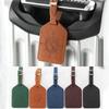 PU Leather Luggage Tag Suitcase Label ID Address Holder Travel Accessories Portable Name Tag