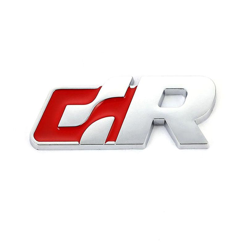 RUNTB1 Car Front Hood Grill Sticker Emblem Auto Grille Badge for Volkswagen R Racing VW Sagitar Passat Golf Tiguan Touareg CC GR SR