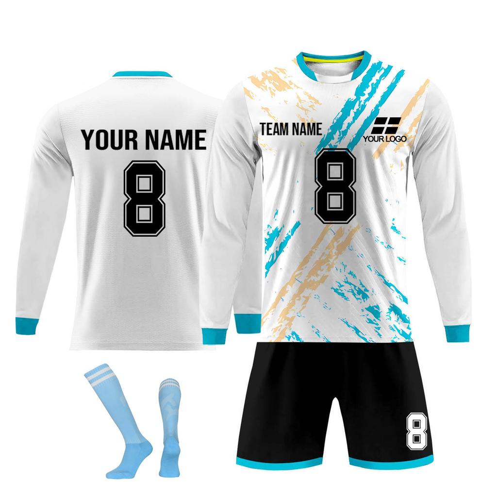 Kit de camisas personalizadas masculinas meninas com número de nome camisas de futebol personalizadas para meninos terno de treinamento