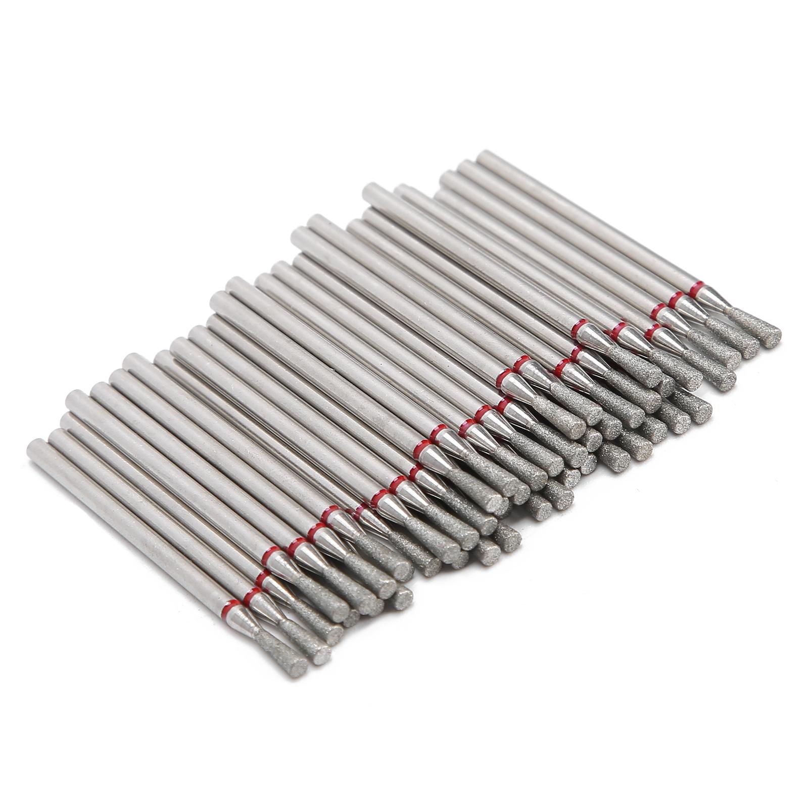 

50 шт., шлифовальная головка для полировки ногтей в форме перевернутого конуса, аксессуары для сверл для дизайна ногтей