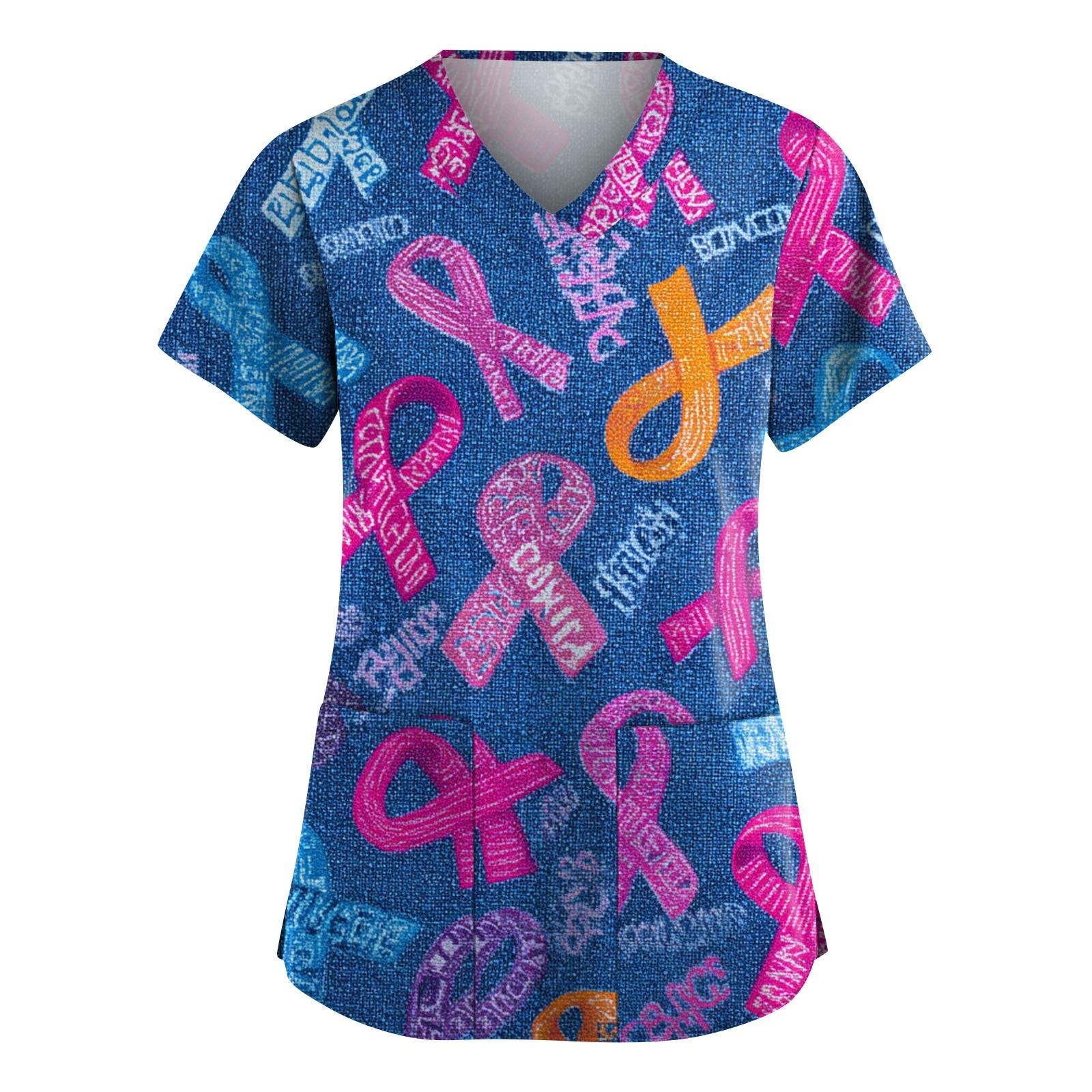 

Женские модные комбинезоны с V-образным вырезом и короткими рукавами, с карманами, с принтованным верхом, одежда S синий