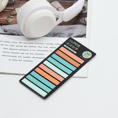 Wasserdichte Morandi-Farb-Index-Klebezettelstreifen - Beschreibbar, Transparent, Farbcodiert für einfache Klassifizierung