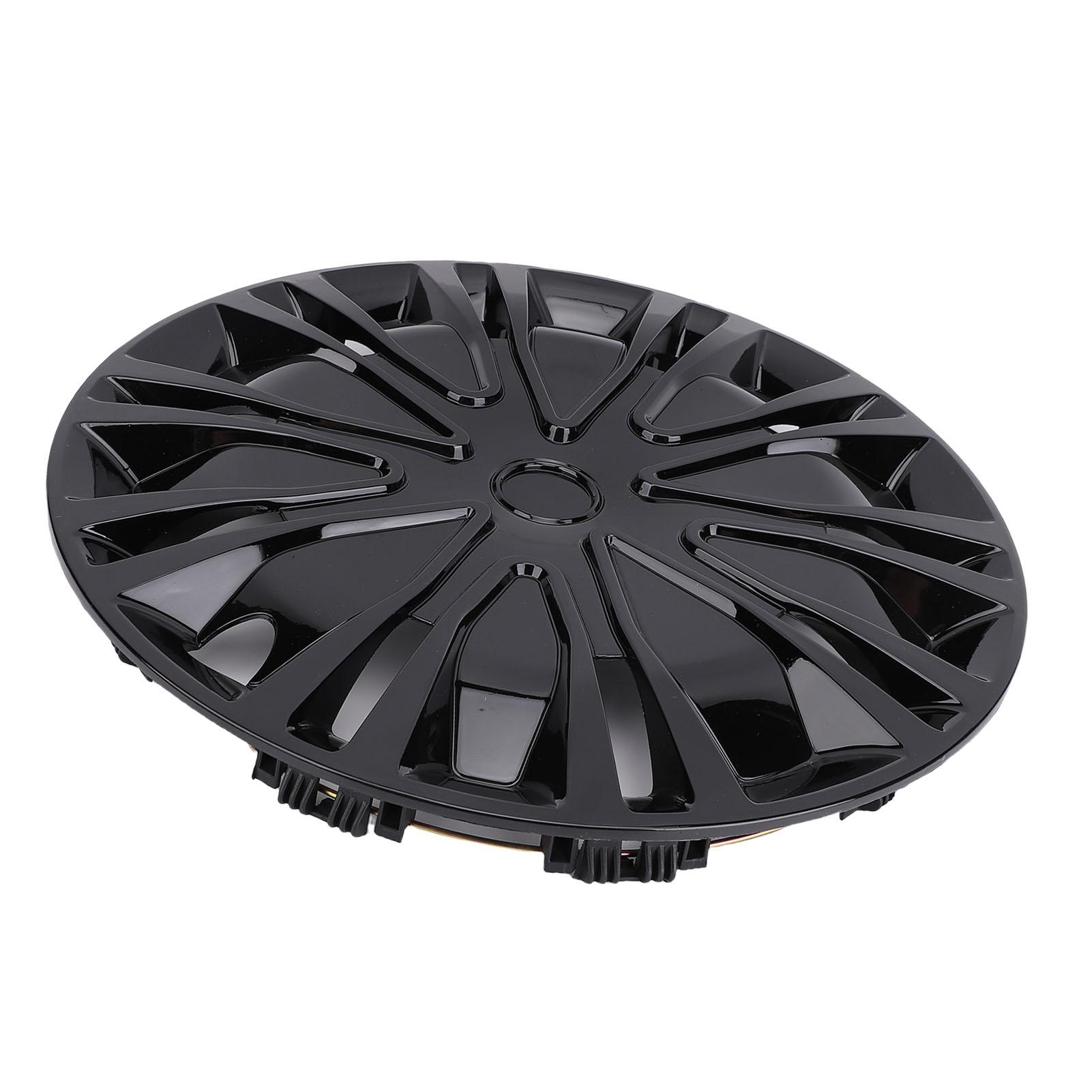 4 Pièces 15 pouces Enjoliveur Complet Look Élégant Convient Jante R15 Couvercle pour la Plupart des Voitures Camions SUV