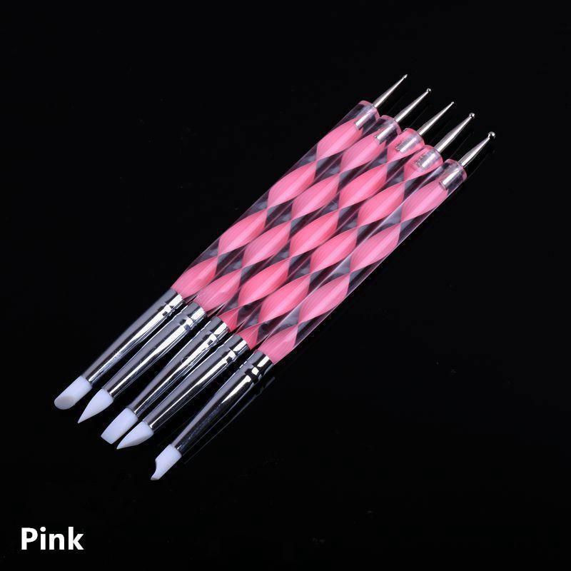 

Набор силиконовых кисточек для дизайна ногтей,5 шт