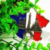 1 Pc New Creative 3D Metal Magnet France Map Fridge Sticker Resin Sticker Paris Tourist Souvenir Home Living Decorations