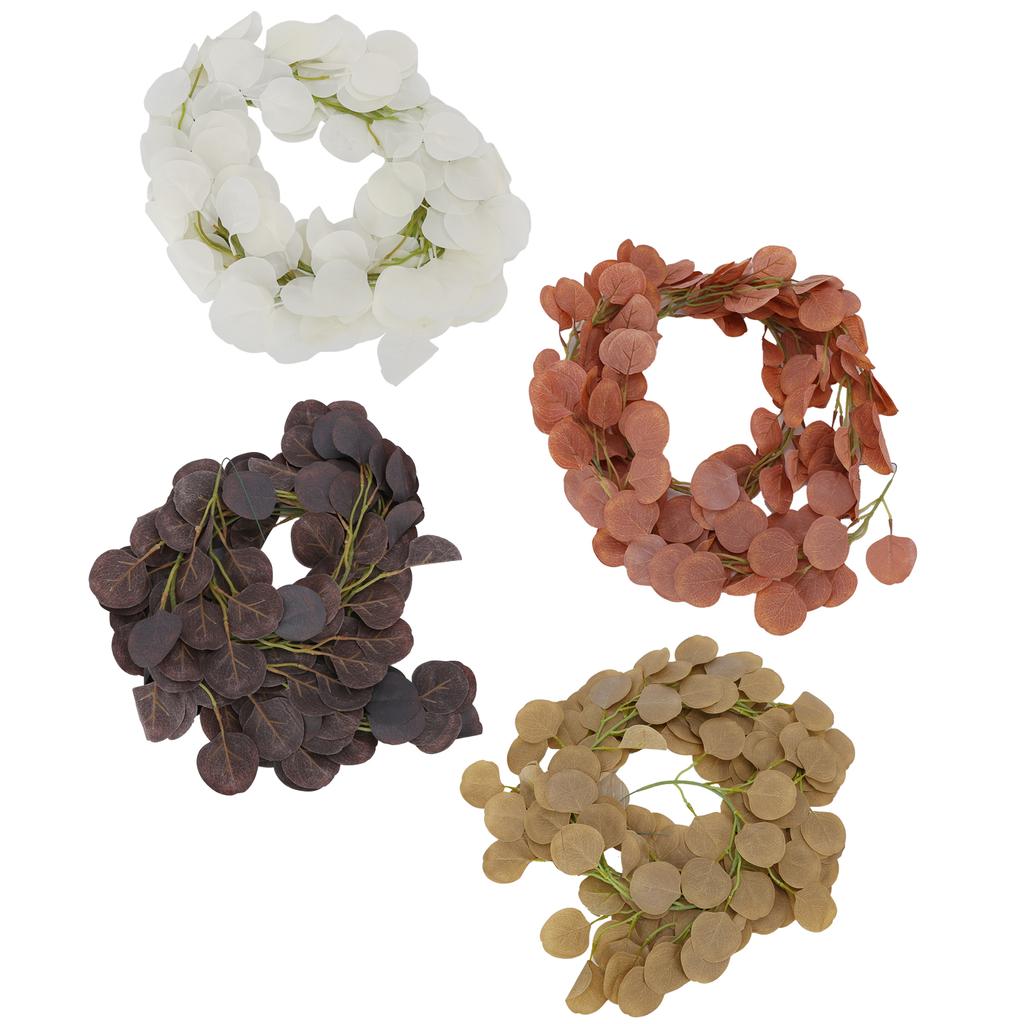 Fake Leaves Fabric Simulated Exquisite Greenery Eucalyptus Garland for Home Wedding