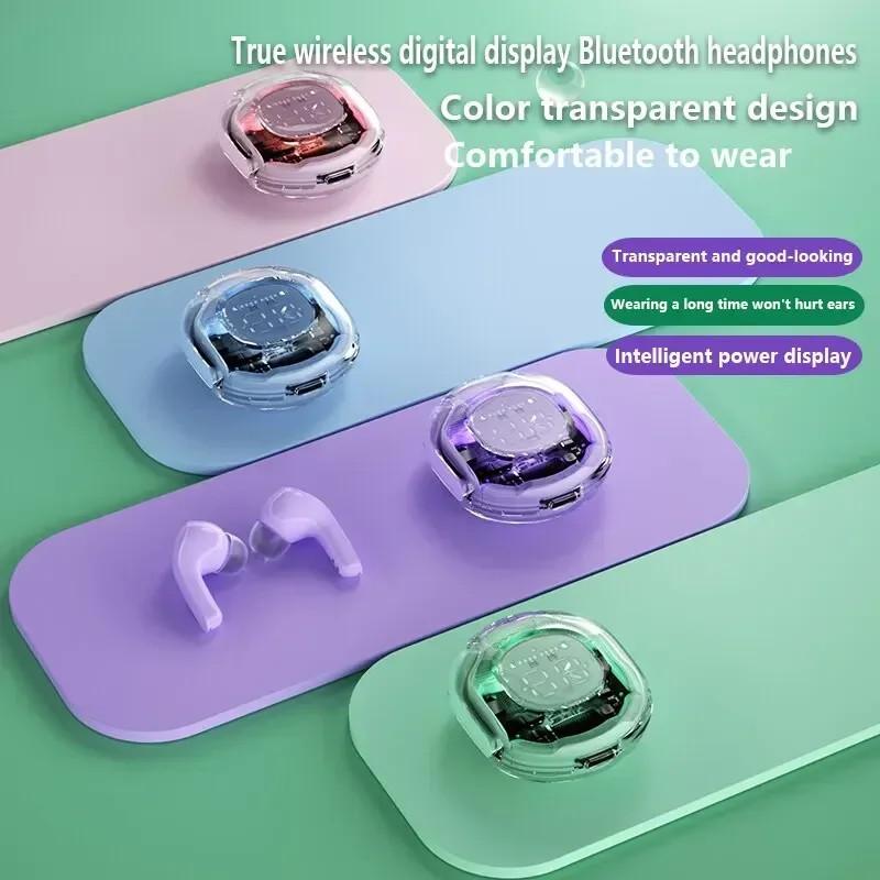 1PC NEW T8 TWS Wireless Bluetooth Headset 5.3 Headphones Sport Gaming Headsets Noise Reduction Earbuds Bass Touch Control for Phones