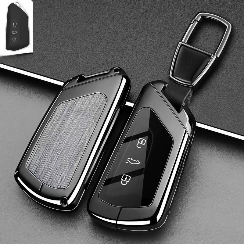 Premium Zinc Alloy Key Cover Case for Volkswagen ID.4/Tiguan L/TuZhong 06/Lamando L/Touareg Pro/Sagitar L (2026) - Key Fob Shell