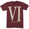 You Me At Six Roman Vi Official Mens Unisex T-Shirt