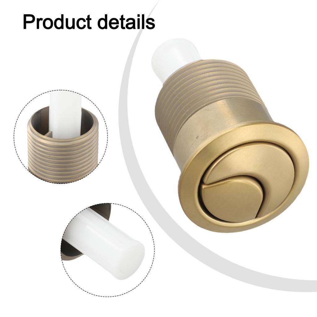 Toalett trykknapp for dobbelspyling Rund sisterneknapp