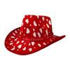 Christmas Cowboy Hat Fashion Casual Christmas Hat for Festivals Prop Cosplay