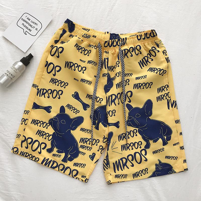 K167 Summer Casual Men's Korean Style Loose Beach Shorts