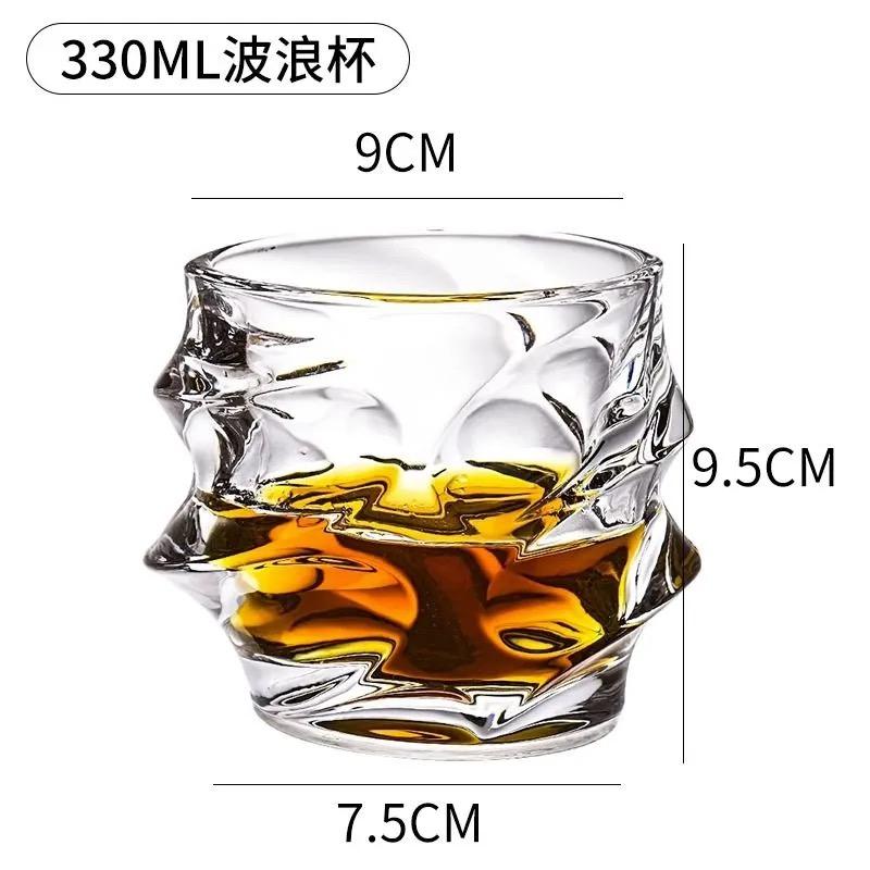 Křišťálová sklenice na whisky – Vintage tumbler na Scotch, Bourbon, Koňak, Vodku, Gin, pro domácí bar