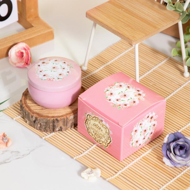 Dried Flower Scented Candle: Eco-Friendly Soy Wax, Smokeless, Long-Lasting Fragrance, Romantic Souvenir
