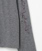 MILLO WOMEN Ribbed Tattoo Long Sleeve [Gray]