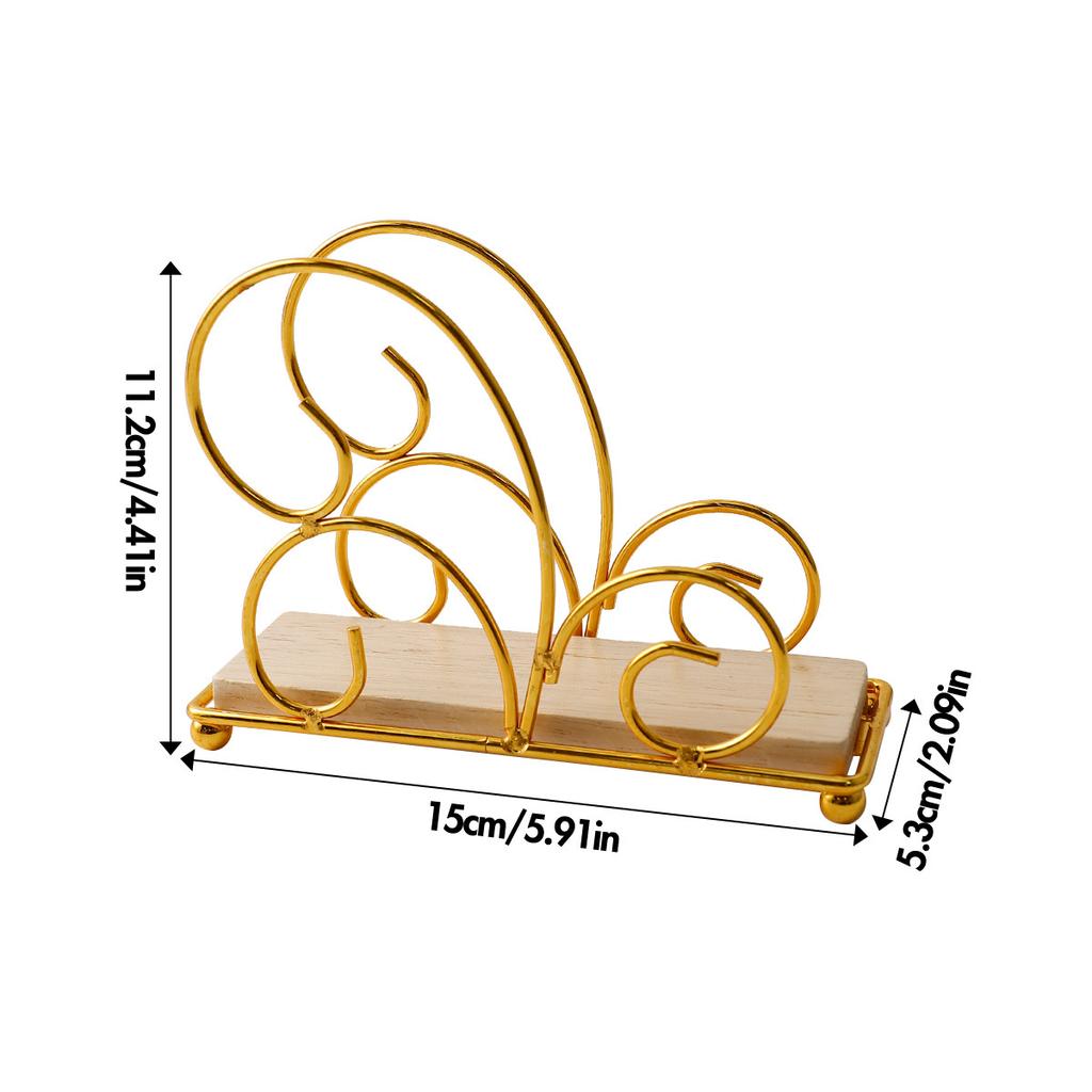 Nordic Cloud-Shaped Napkin Holder 3D Wrought Iron Hollow-Out Tissue Stand for Hotel Restaurant Decor