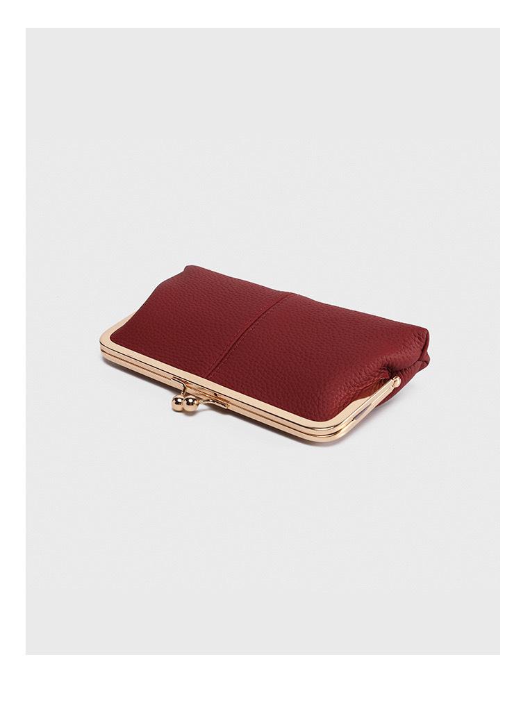 Retro Women's Long Clutch Bag with Folding Clasp and Ample Storage
