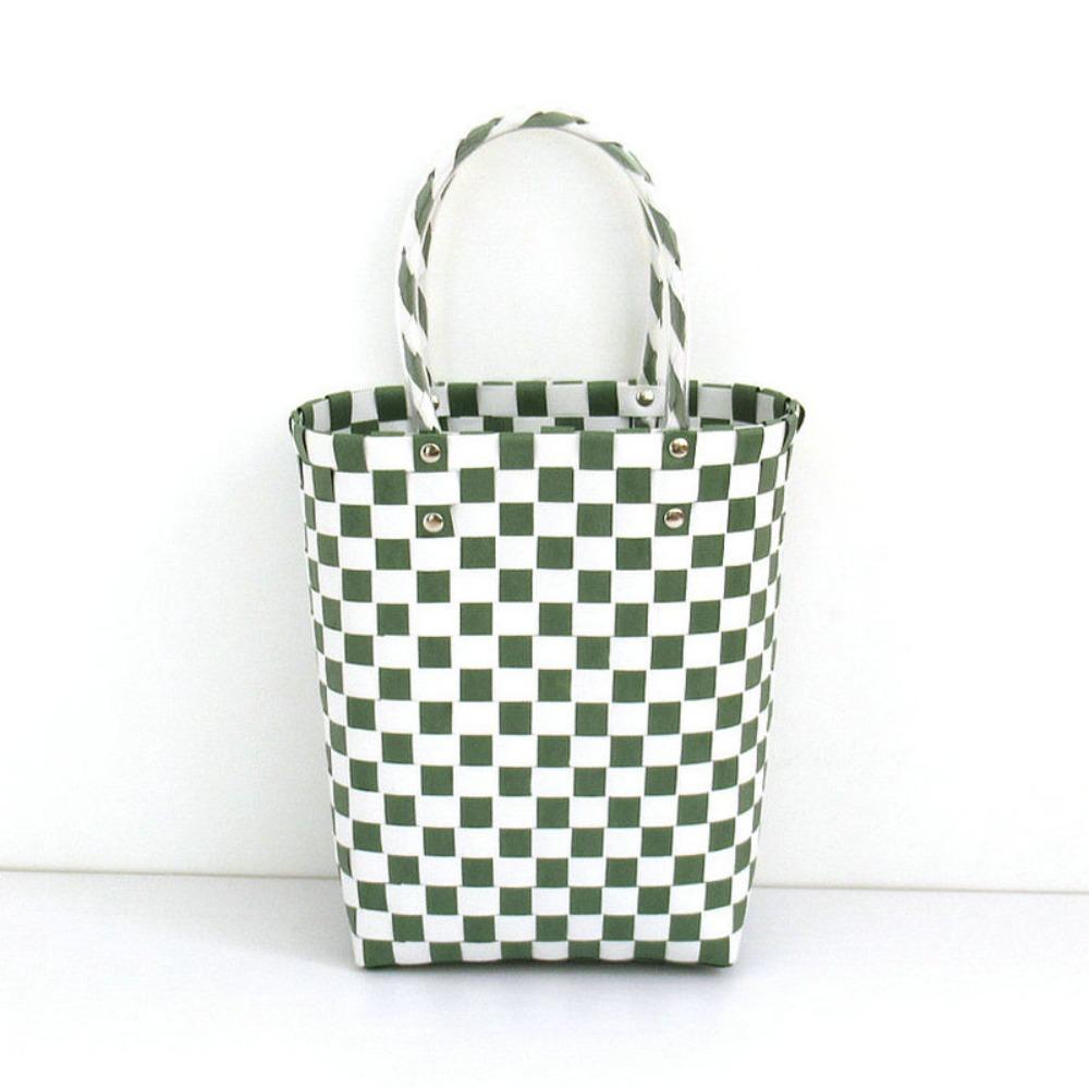 

Travel Hand-woven Basket Bag Korean Style Women s Handbag Fashion Weaving Beach Bag Outdoor Style 16