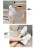 Women's White Spring/Summer 2025 Platform Sneakers - Thick-Soled, Height-Increasing, Petite-Friendly Casual Shoes