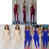 Us Sexy Women Casual Sleeveless Bodycon Romper Jumpsuit With Elegant Long Pants