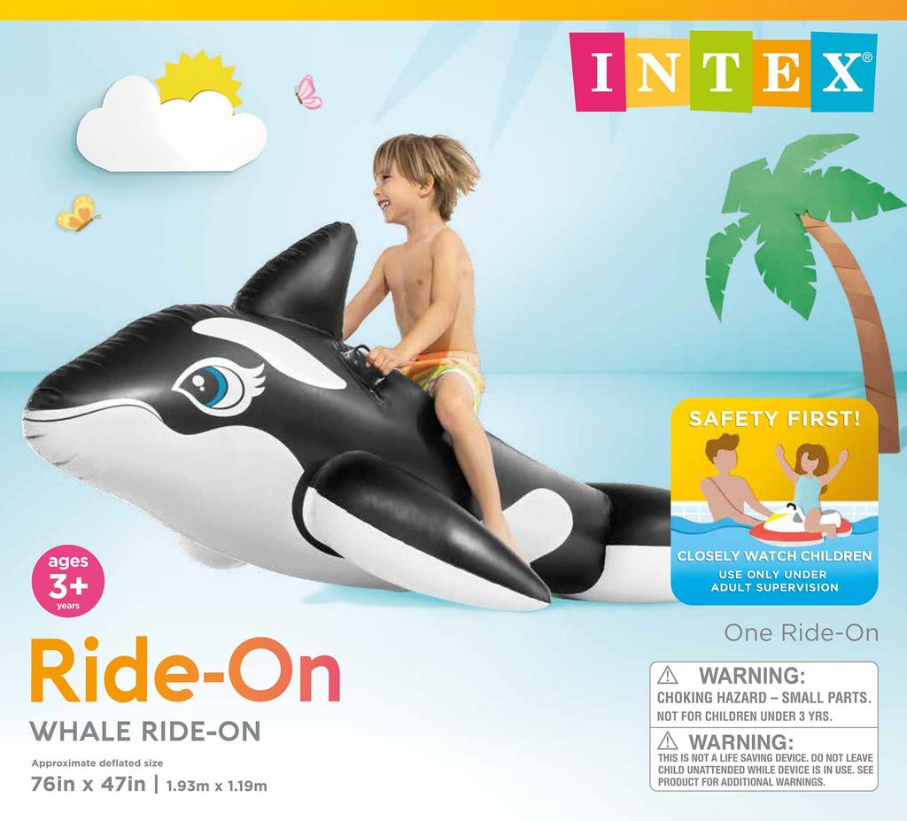 INTEX Whale Ride On 58561