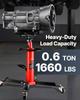 VEVOR Transmission Jack,0.75 Ton/1660 Lbs Capacity Hydraulic Telescopic Transmission Jack, 2-Stage Floor Jack Stand with Foot Pedal